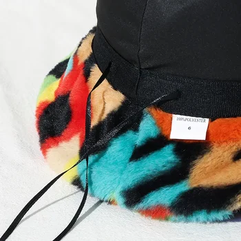 Женская леопардовая плюшевая теплая рыбацкая кепка с камуфляжным принтом в полоску, складная уличная ветрозащитная зимняя кепка с защитой от ультрафиолета