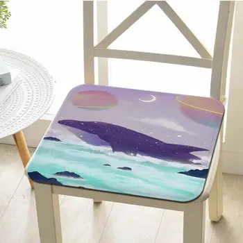 Креативная подушка для сиденья с изображением Аниме Кита, офисный обеденный стул, губчатый коврик для дивана, нескользящие подушки для домашнего декора