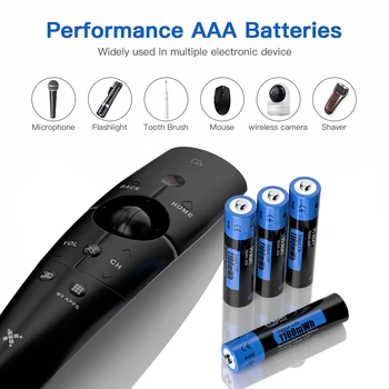 Литий-ионная Аккумуляторная батарея Hixon AAA 1100mWh 1,5 В, Поддержка оптовой продажи, Фонарик, Вентилятор, Игровой автомат для мыши Доступны
