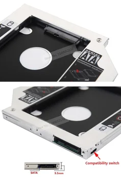 с Лицевой панелью 2-й Адаптер для жесткого диска SSD HDD Оптическая Рамка Caddy Кронштейн Лотка для Lenovo IdeaPad Y500 Y500N Y510P