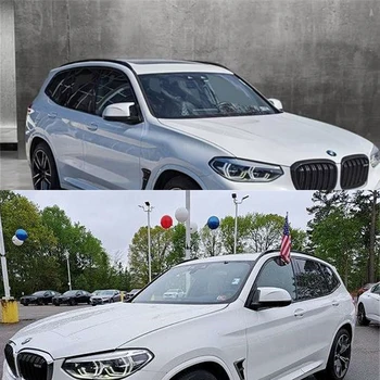 1 пара БЕЛЫХ Боковых Накладок на Зеркала заднего вида Автомобиля M Style для BMW X3 G01 iX3 X4 G02 X5 G05 X6 G06 X7 G07 G08 2018 2019-2023
