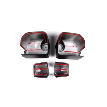 2 шт. Для Toyota FJ Cruiser 2007-21, декоративное покрытие для наружного зеркала автомобиля, ABS, аксессуары для внешней защиты автомобиля, стайлинг