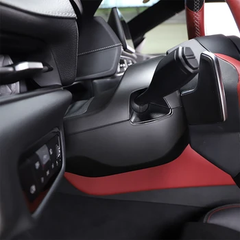 ABS Карбоновое Волокно Для Toyota GR Supra MK5 A90 2019-2022 Рулевое Колесо Базовая Крышка Рулевой Колонки Декоративные Наклейки Аксессуары