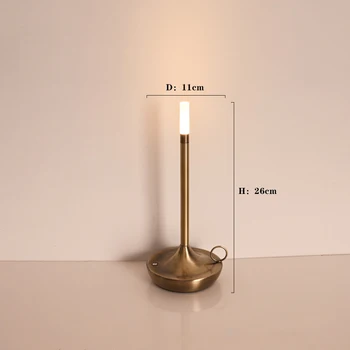E2 Candle Light Творческая Атмосфера Настольная Лампа Перезаряжаемая Сенсорная Походная Настольная Лампа для Кофейного Ресторана Настольный Ночник
