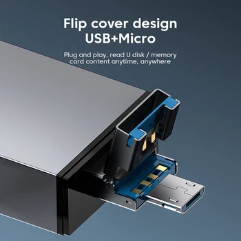 Olaf 7 в 1 Адаптер USB 3.0 для Type C OTG Micro USB SD FD Card Reader Флэш-накопитель Card Reader Type C 3.1 Для Мобильного Телефона ПК