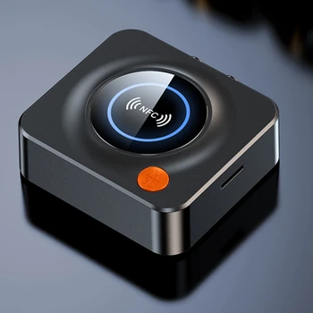 Аудиоприемник NFC Bluetooth 5.1 3,5 мм AUX RCA Стерео Музыкальный беспроводной адаптер для автомобильного динамика, комплект для воспроизведения с карты памяти
