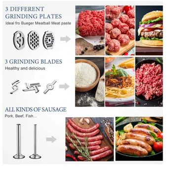 Металлическая насадка для измельчения пищи, подставка для миксеров KitchenAid, насадка для мясорубки, Кухонные инструменты