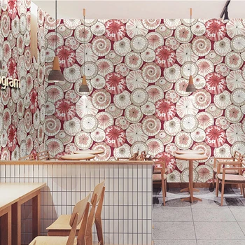 Обои в китайском стиле Современная Абстрактная 3D Масляная бумага Зонтик Фреска Гостиная Ресторан Отель Фон Стены Домашний Декор
