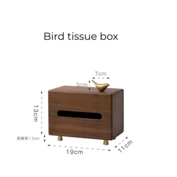 Салфетка для гостиной из массива дерева, Креативный светильник, Роскошный Новый Китайский ящик из черного ореха, Высококачественная коробка для хранения