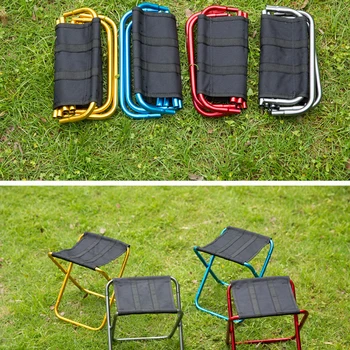 Складной табурет F2 для кемпинга, пикника, пляжной рыбалки, Портативные табуреты с сумкой для переноски, Походные легкие стулья
